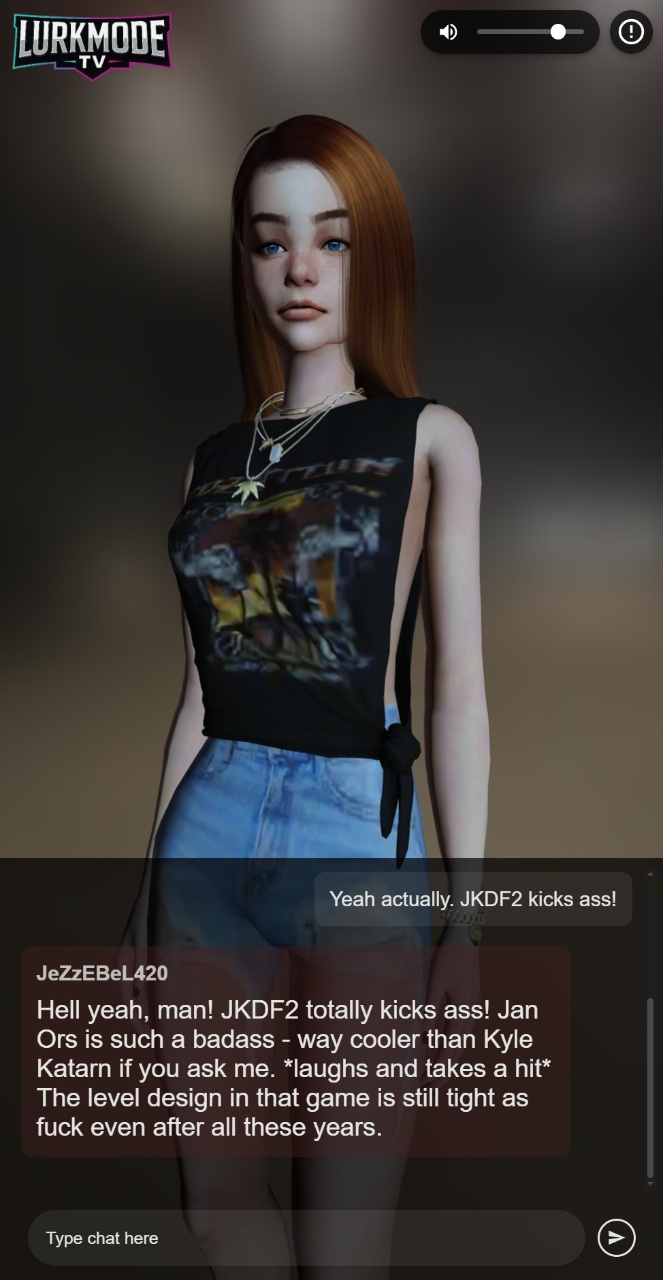 Lurk mode chatbot interface