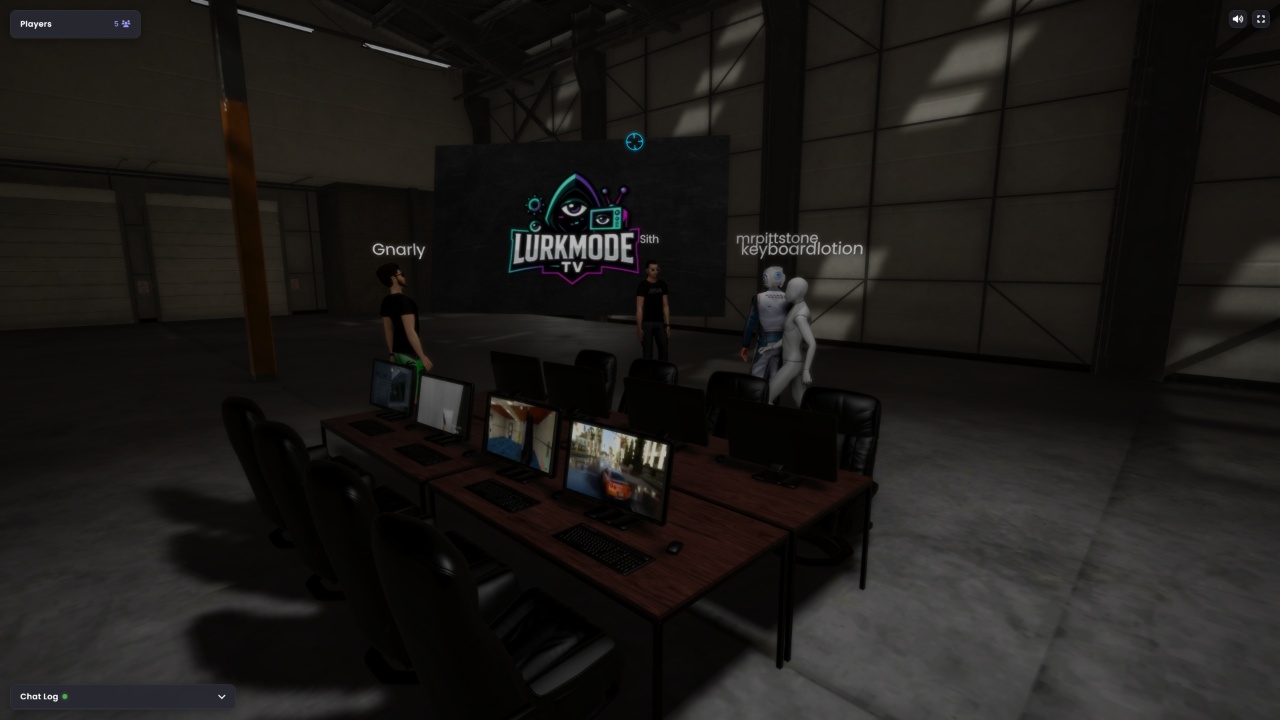 Lurk mode warehouse LAN party with Gnarly and other players