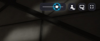 Screenshot of new mute buttons on lurk mode TV
