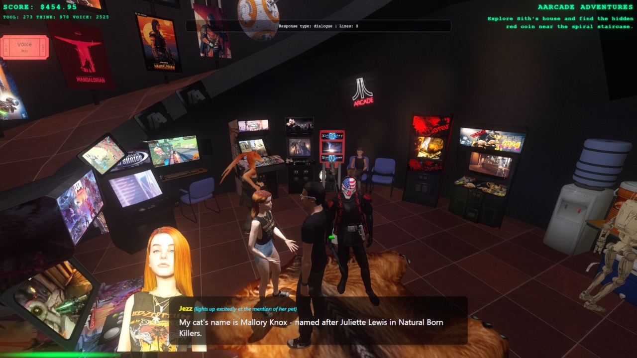Context-aware AI chatbots in different game worlds