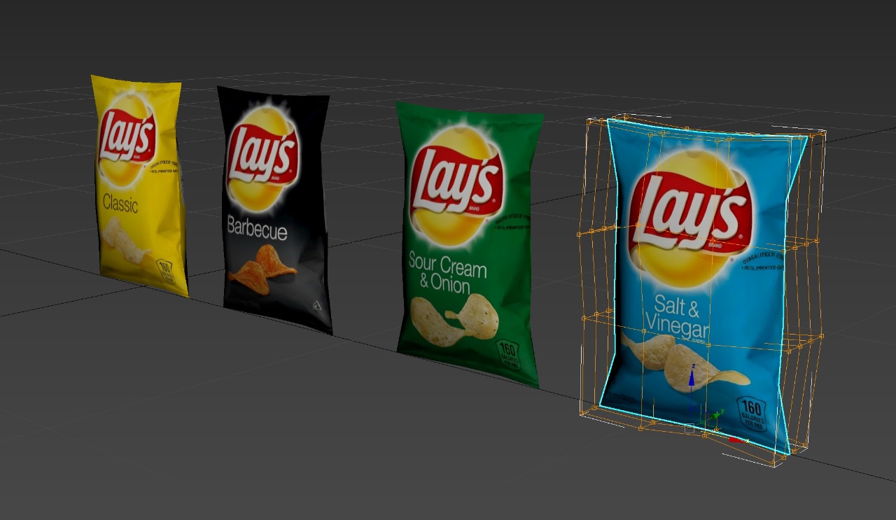 Chip bag 3D modeling