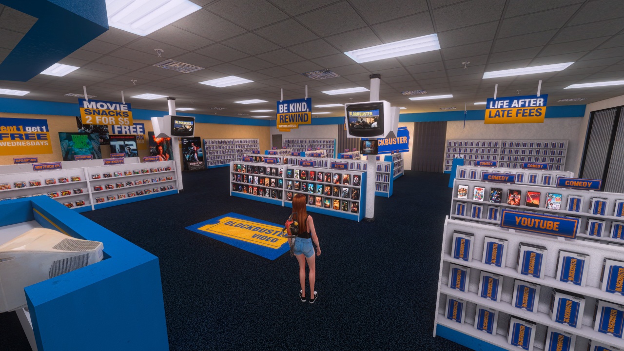Blockbuster store overview