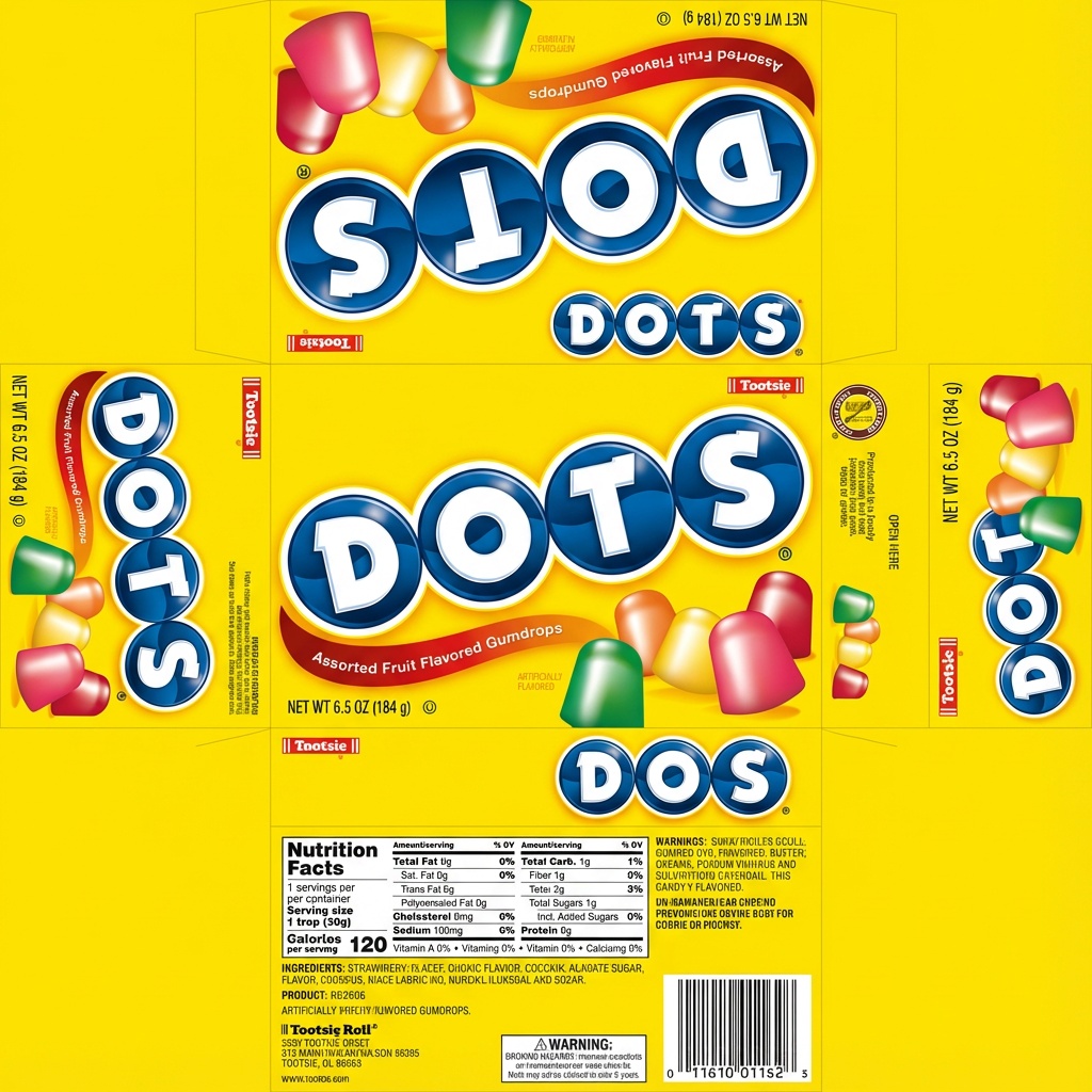 Dots box UV texture with typo
