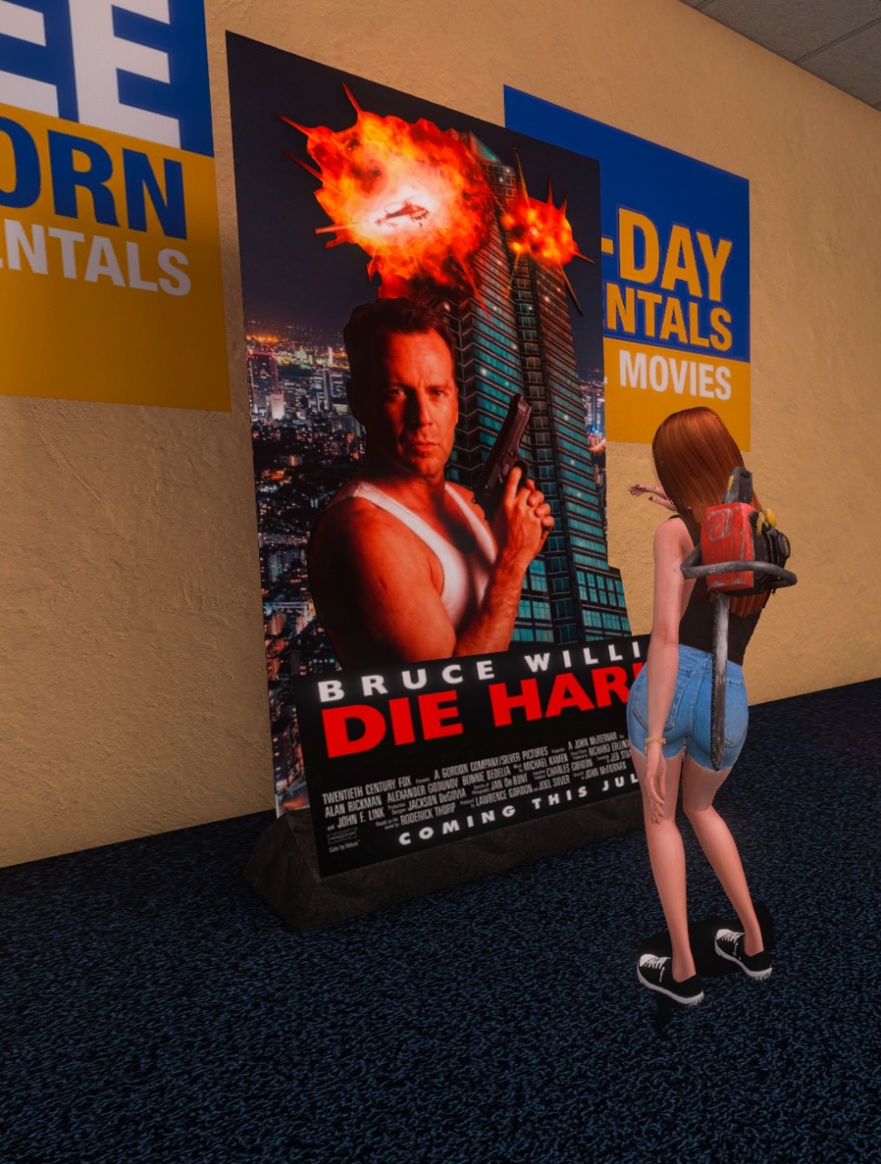 Die Hard layered movie display