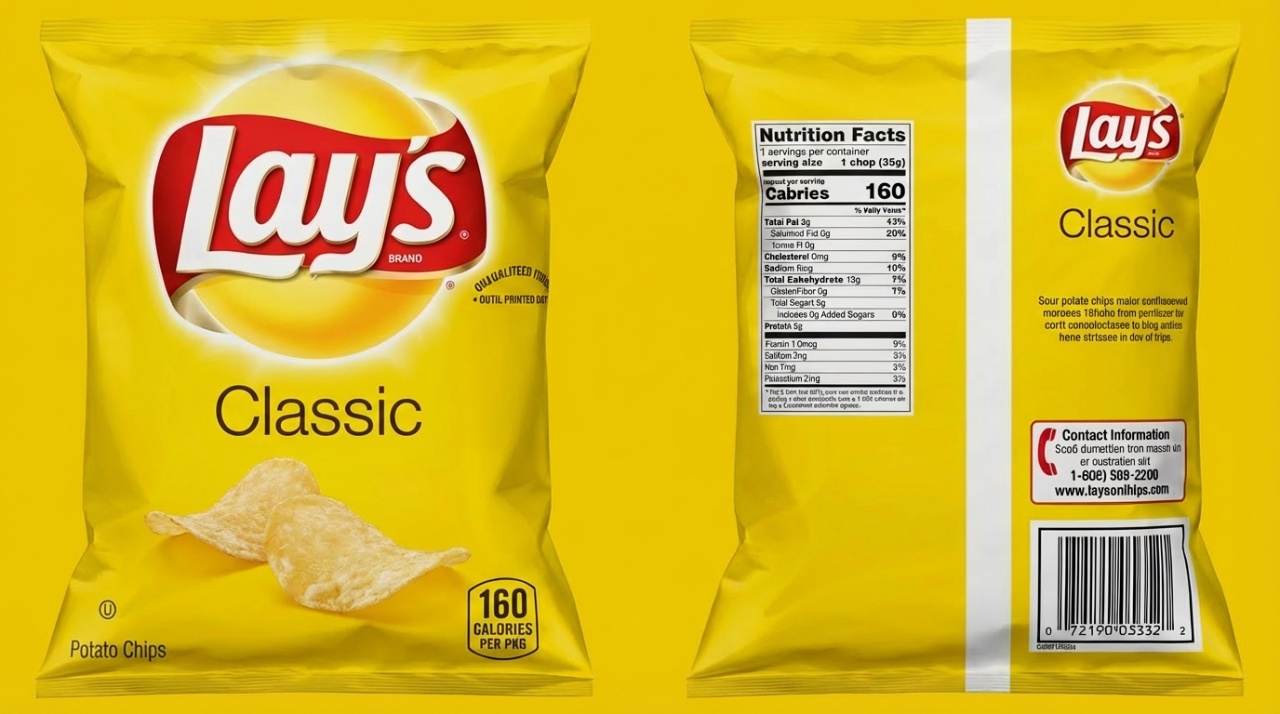 Classic Lays bag texture