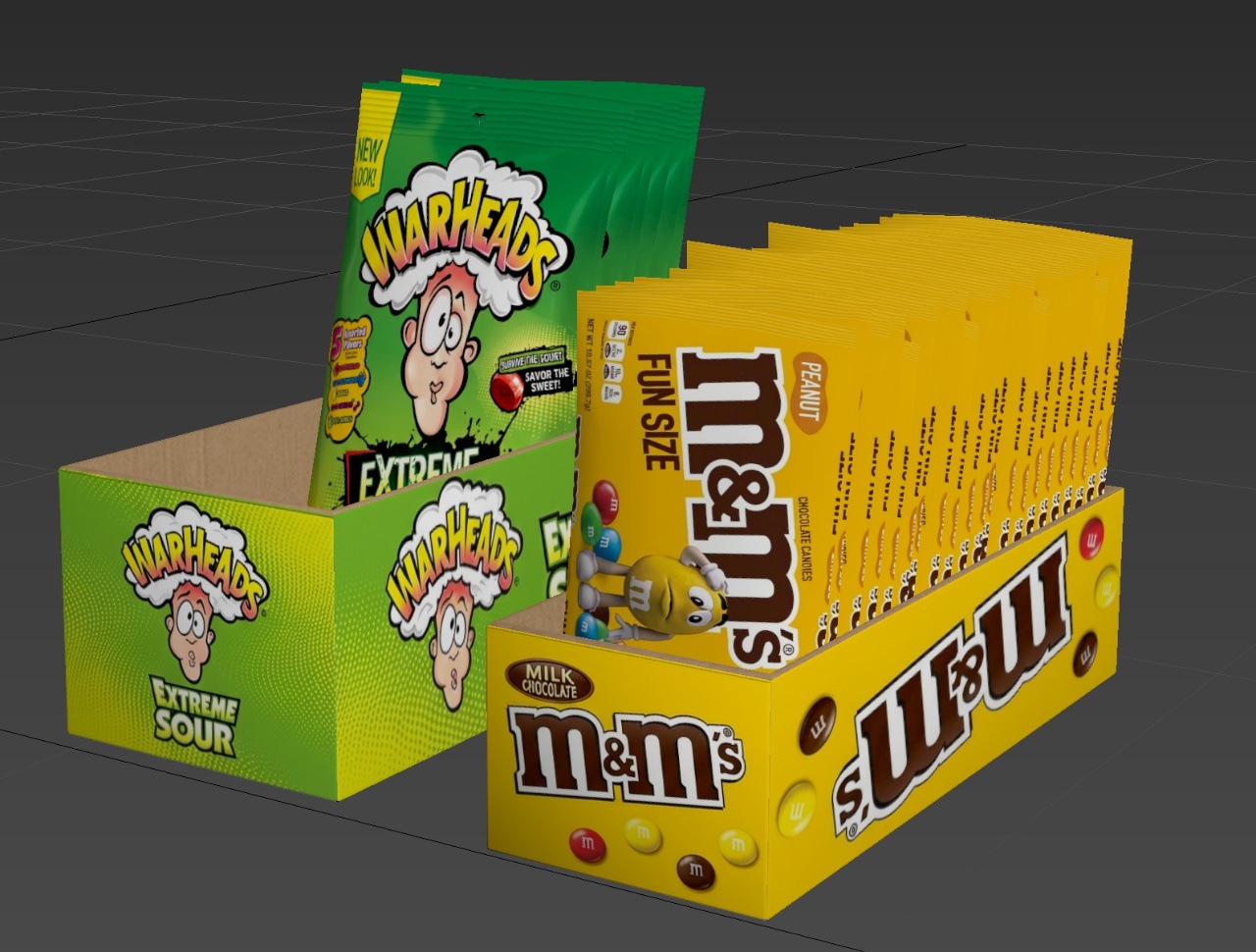 Early candy display boxes