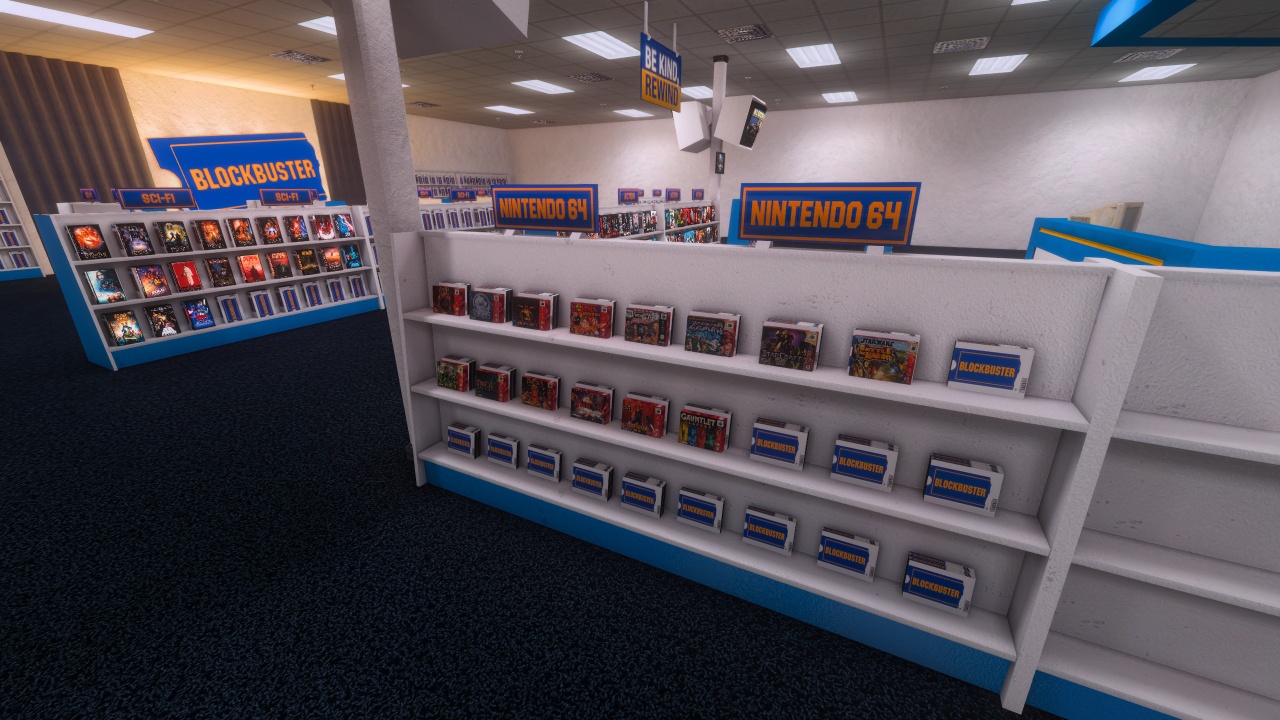 Additional N64 games on back wall