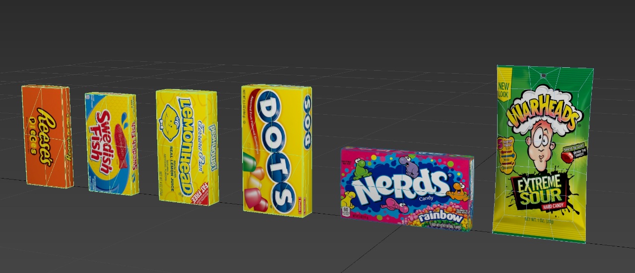 3D candy boxes in 3DS Max