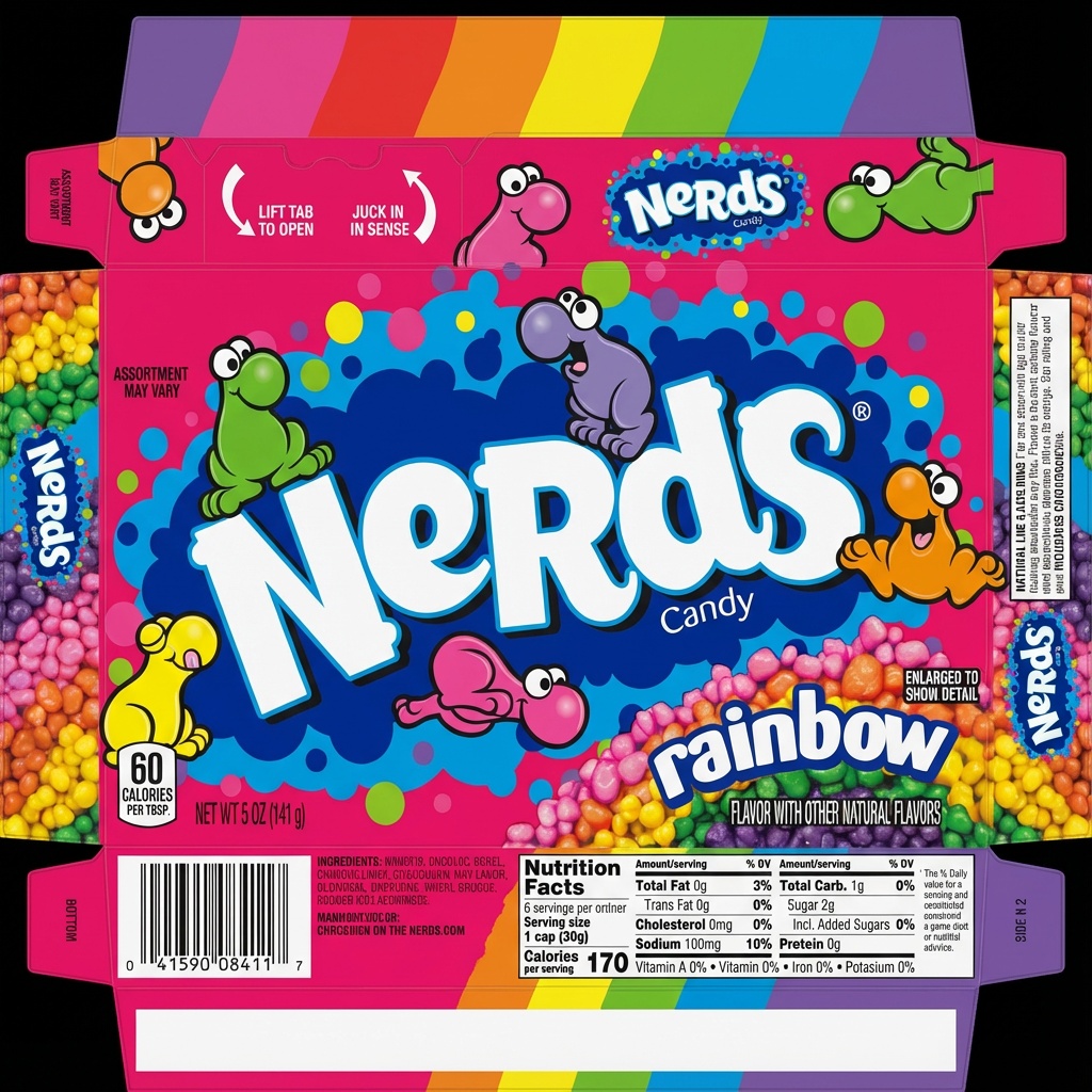 Nerds box UV texture