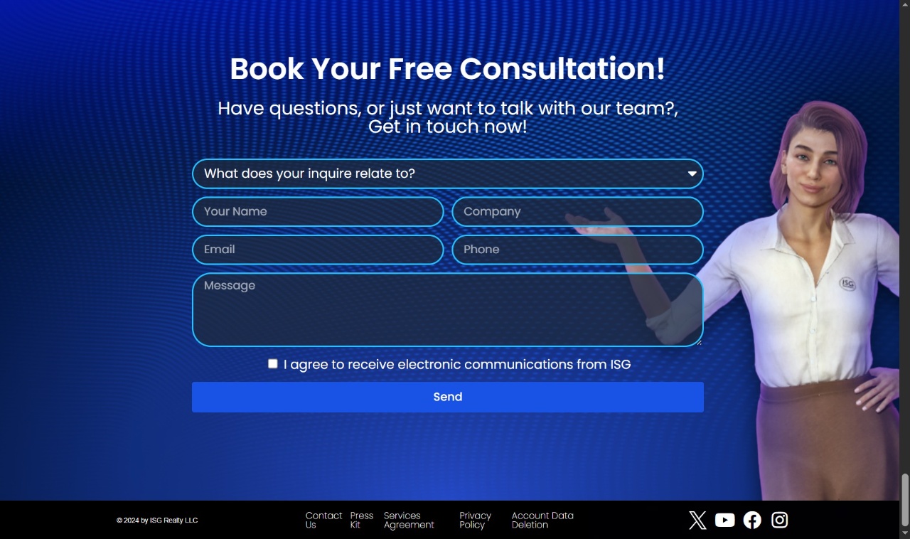 Custom solutions contact form