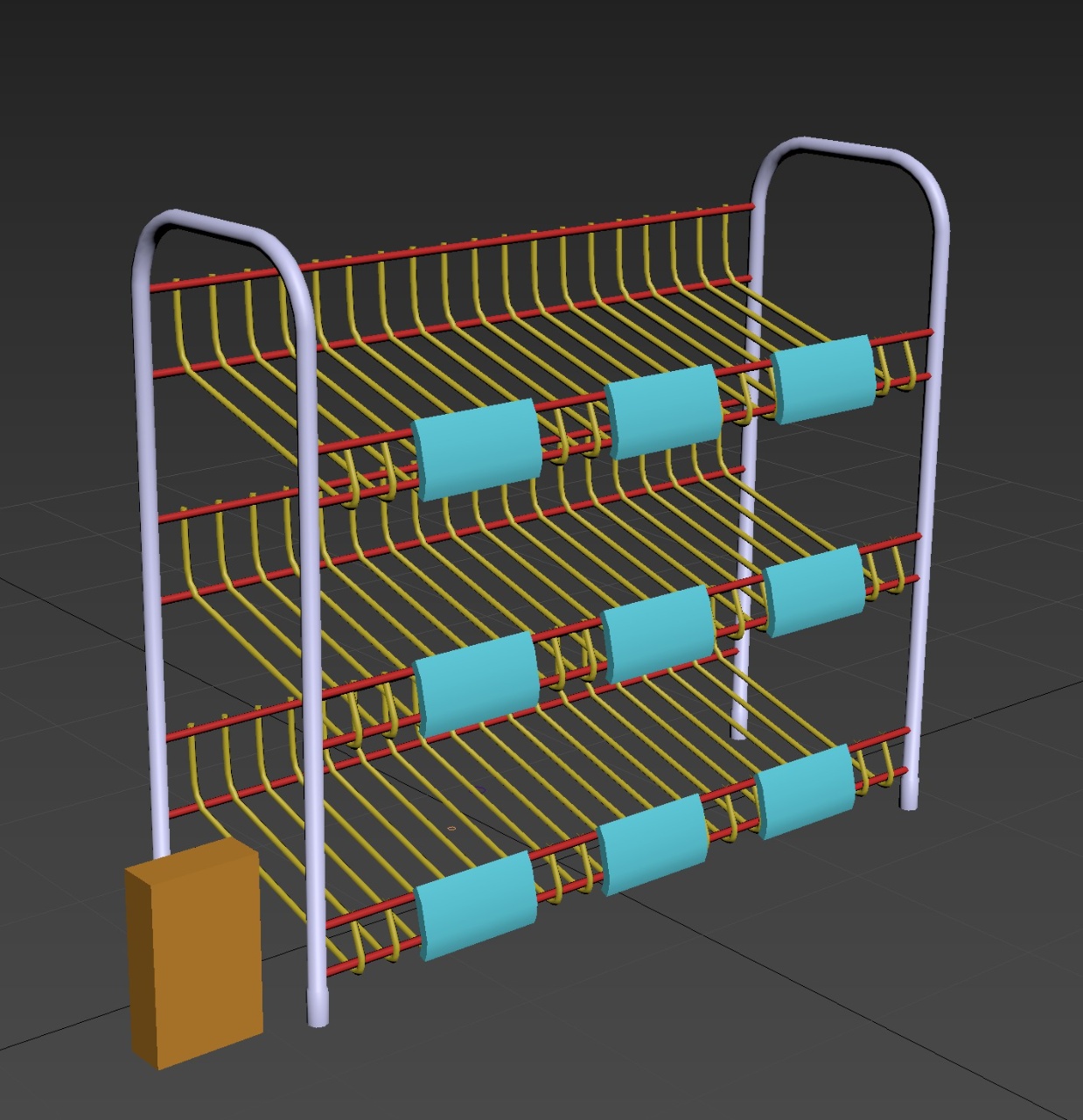 Untextured snack rack model