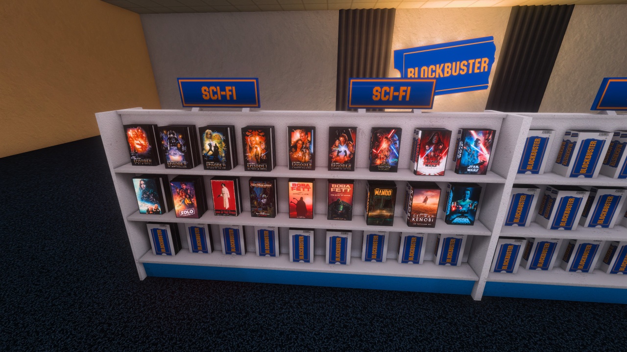 Star Wars section with complete collection
