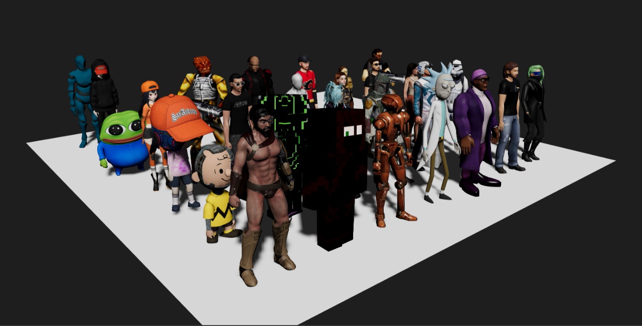 Collection of FPS Game avatars