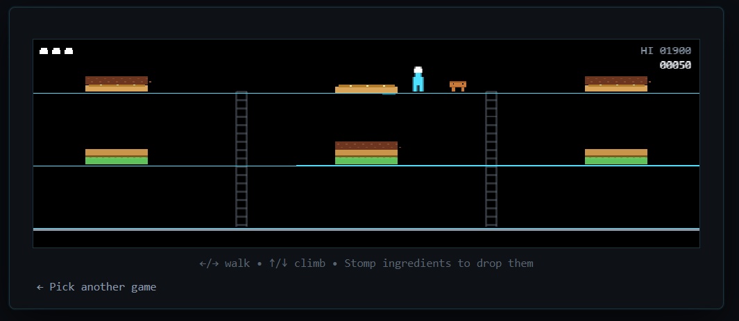 Burger Time arcade game