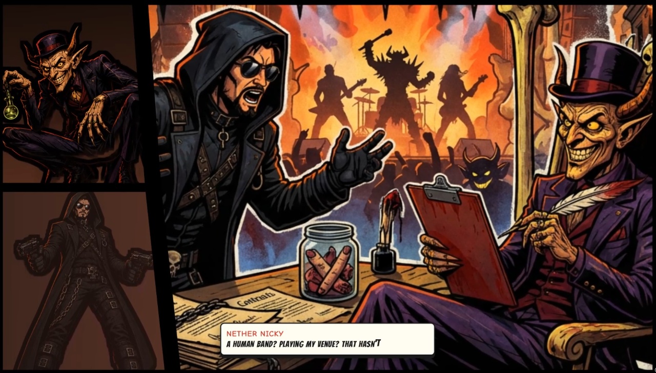 Comic style interface